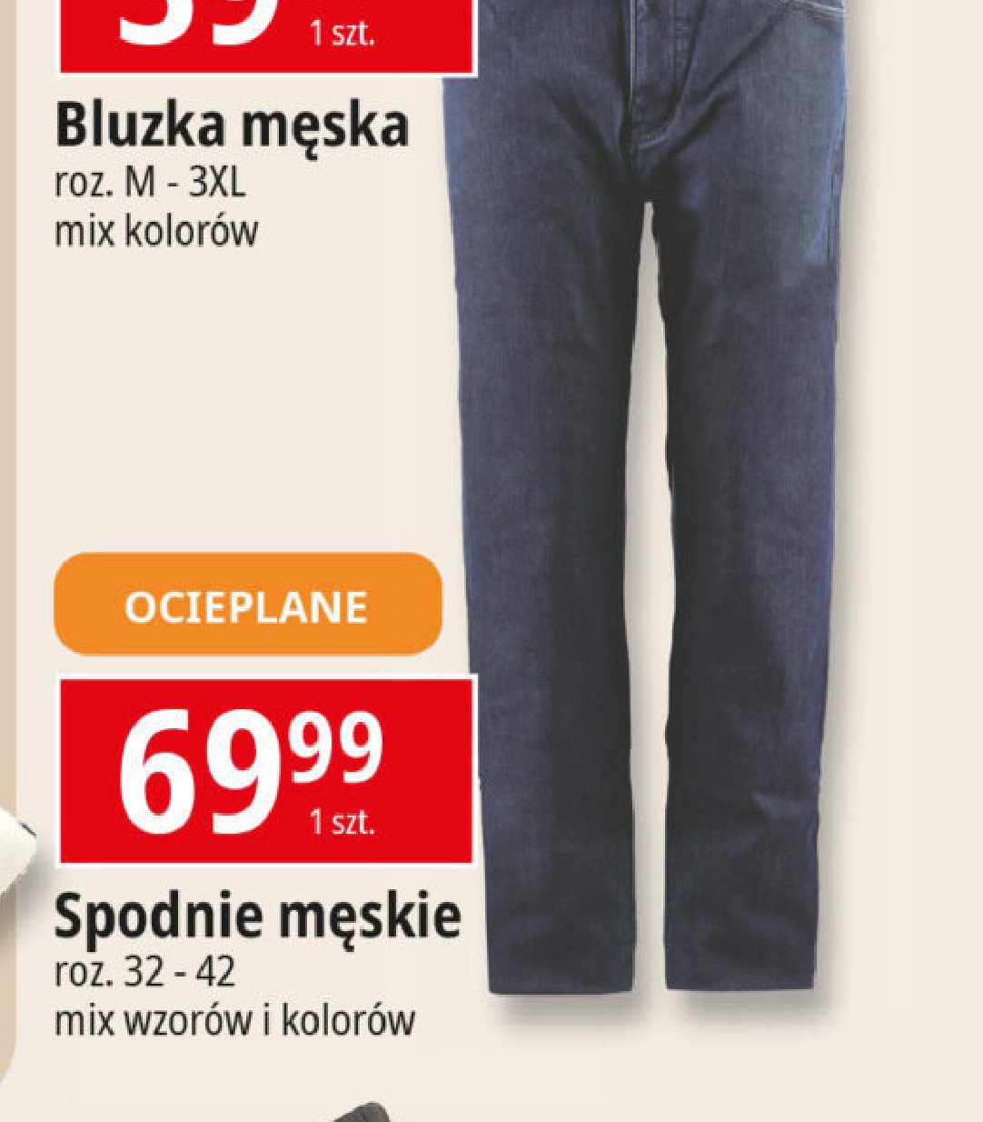 Spodnie męskie 32-42 promocja