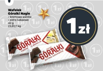 Wafelek Nagie extra kakaowe promocja w Netto