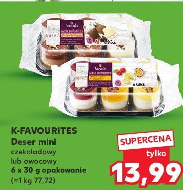Deser mini czekoladowy K-classic favourites promocja