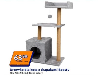 Drzewko dla kota z drapakami promocja w Action