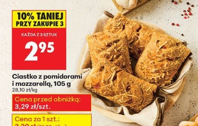 Ciastko z pomidorami i mozzarellą promocja w Biedronka