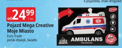 Pojazd Mega Creative Moje Miasto Euro Trade polski dźwięk, światło promocja w Leclerc