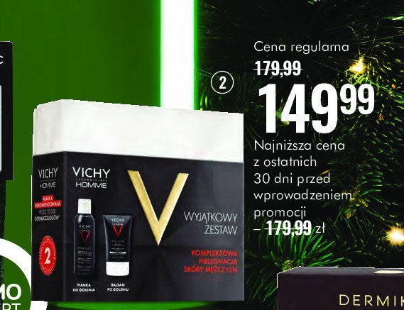 Zestaw w pudełku homme: balsam 75 ml + pianka do golenia 200 ml Vichy zestaw promocja w Super-Pharm