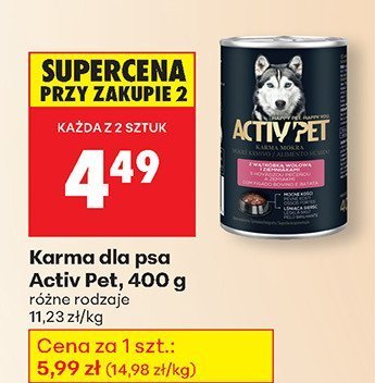 Karma dla psa 400 g różne rodzaje promocja w Biedronka