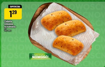 Ciabatta cebulowa na kamieniu promocja w POLOmarket