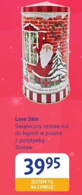 Love Skin Świąteczny zestaw kul do kąpieli w puszce z pozytywką Zestaw promocja w Drogerie DM