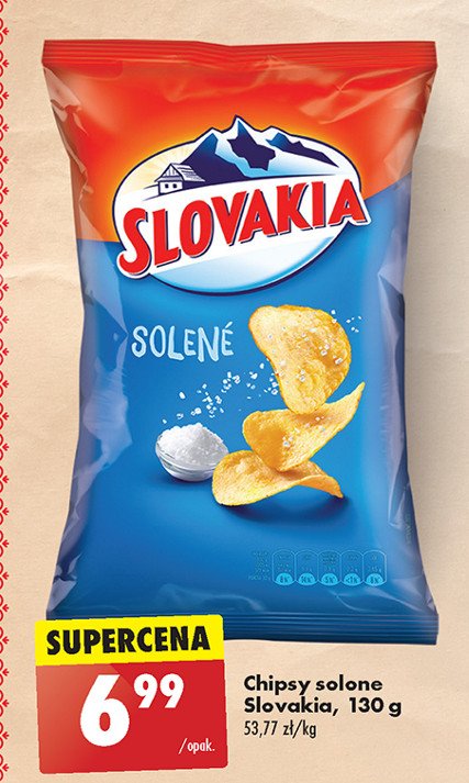 Chipsy solone Slovakia promocja