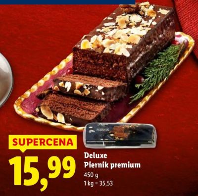 Piernik premium Deluxe promocja w Lidl