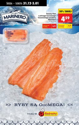 Filet świeży z pstrąga tęczowego łososiowego Marinero promocja w Biedronka