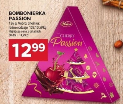 Bombonierka Cherry Passion 126g promocja w Stokrotka