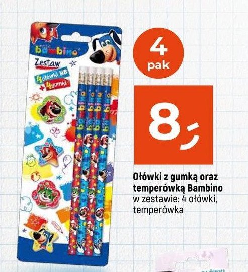 Ołówki z gumką Moje bambino promocja