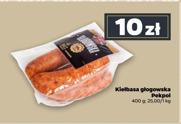 Kiełbasa głogowska Pekpol promocja w Netto