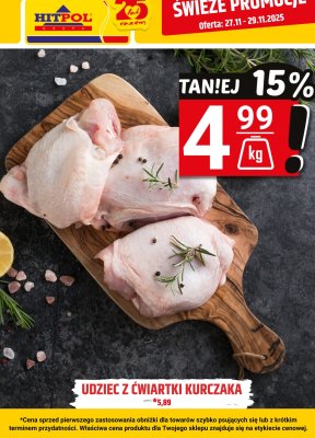 Udziec z ćwiartki kurczaka promocja w Hitpol