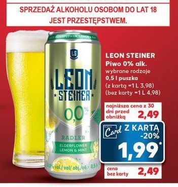 Piwo Leonsteiner radler lemon promocja