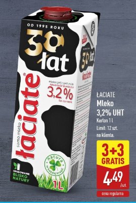 Mleko 3,2% UHT promocja w Aldi