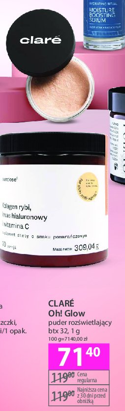 Puder rozświetlający btx 32 Clare oh! glow promocja