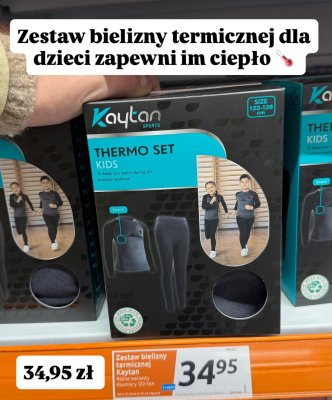Zestaw bielizny termicznej dla dzieci  122-128 cm promocja w Action