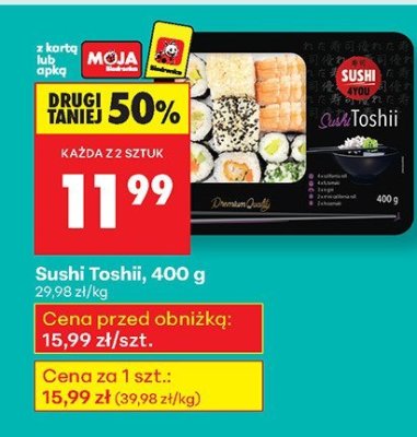Sushi Toshii, 400 g promocja w Biedronka