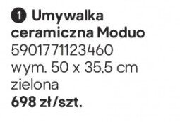 Umywalka ceramiczna Moduo promocja w Castorama