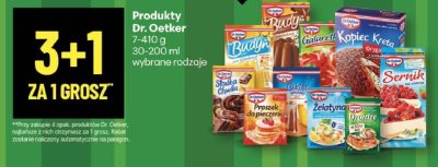 Produkty Dr. Oetker wybrane rodzaje promocja w Delikatesy Centrum
