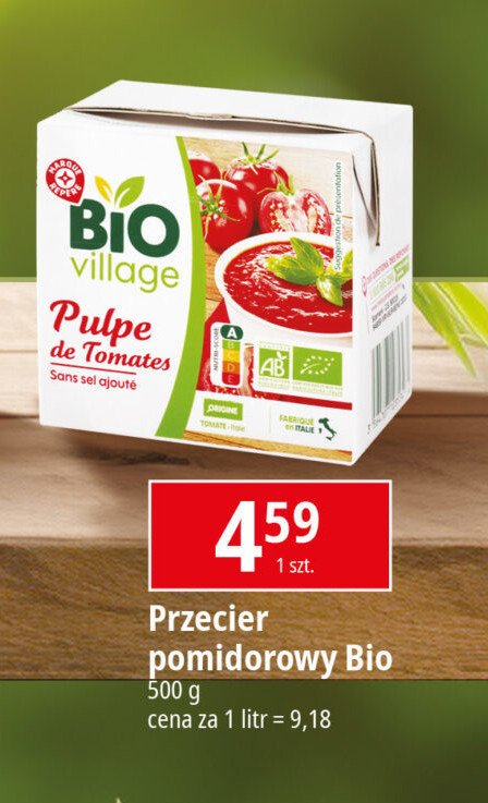 Przecier pomidorowy Wiodąca marka bio village promocja