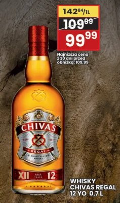 Whisky Chivas Regal 12 YO 0,7L promocja w Wafelek