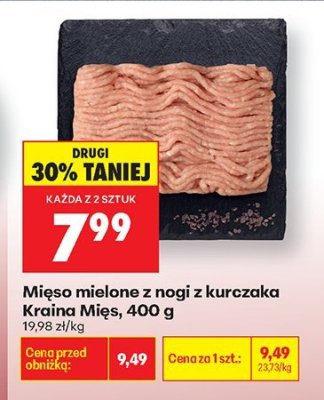 Mięso mielone z nogi z kurczaka Kraina Mięs promocja w Biedronka