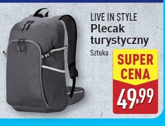 Plecak turystyczny Live in style promocja w Aldi