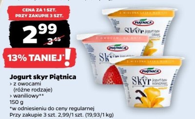 Jogurt skyr waniliowy  promocja w Netto