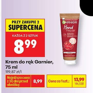 Krem do rąk Hand Repair Garnier promocja w Biedronka