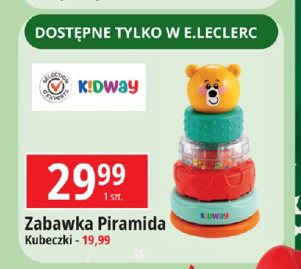 Zabawka piramida Kidway promocja w Leclerc