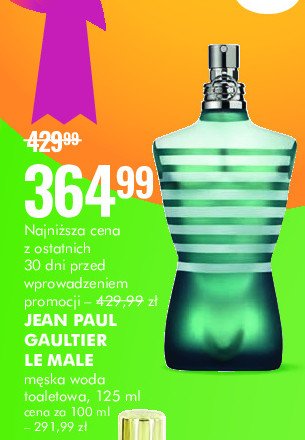 Woda toaletowa JEAN PAUL GAULTIER LE MALE promocja
