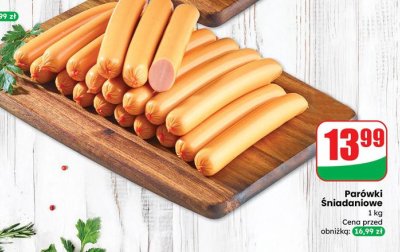 Parówki Śniadaniowe promocja w Dino