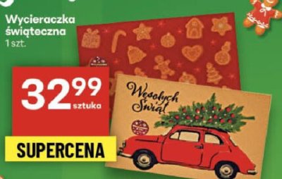 Wycieraczka świąteczna promocja w Delikatesy Centrum