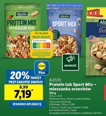 Mix proteinowy z orzechami i ziarnami soi Alesto promocja