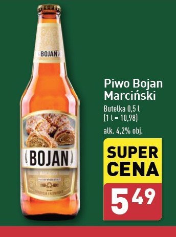 Piwo BOJAN MARCIŃSKIE promocja w Aldi