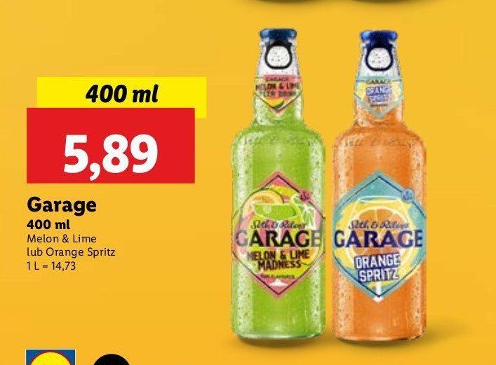 Piwo Garage orange spritz promocja