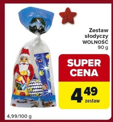 Zestaw słodyczy WOLNOŚĆ 90 g promocja w Carrefour Express
