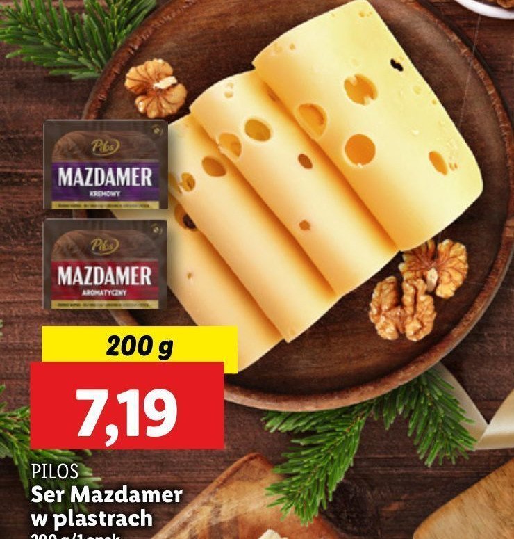 Ser mazdamer aromatyczny Pilos promocja w Lidl