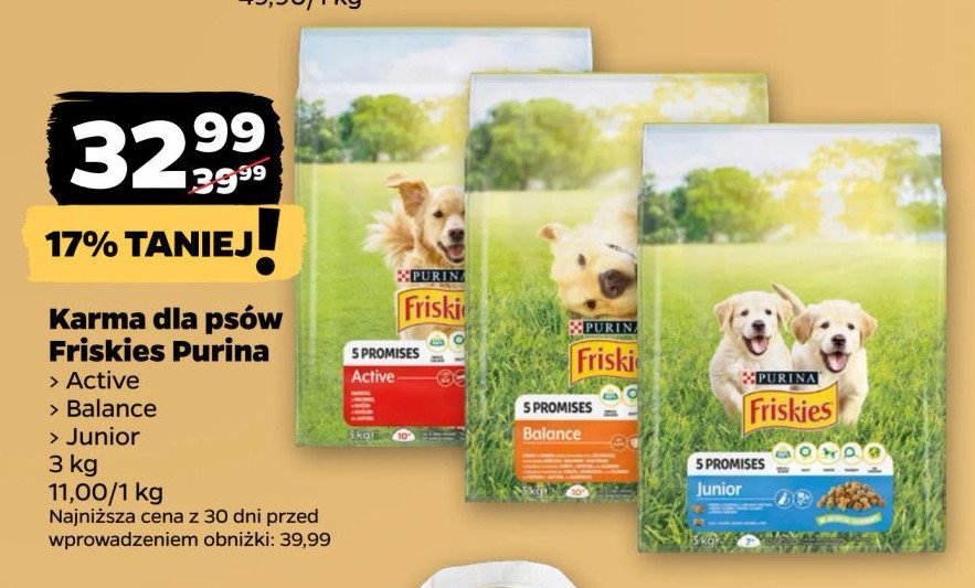 Karma dla psa active Friskies vitafit Purina friskies promocja