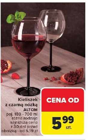 Kieliszek 180 ml Altom promocja w Carrefour Market