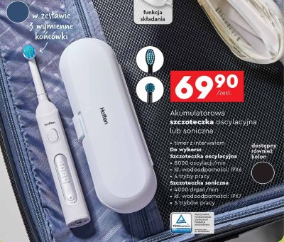 Szczoteczka soniczna + 3 końcówki Hoffen promocja