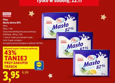 Masło ekstra 82% promocja w Lidl