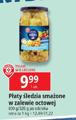 Płaty śledziowe smażone w zalewie Wiodąca marka ronde des mers promocja