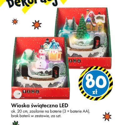 Wioska świąteczna LED promocja w Tedi