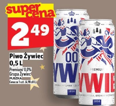 Piwo Żywiec 0,5l promocja w TOPAZ