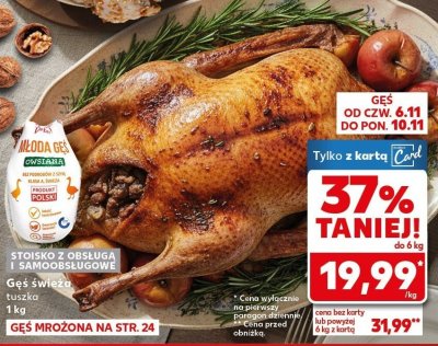 Gęś świeża  promocja w Kaufland