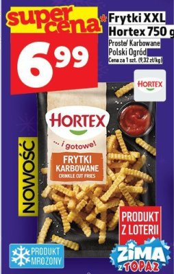 Frytki XXL Hortex 750g promocja w TOPAZ