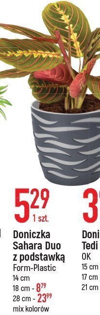 Doniczka sahara duo 28 cm Form-plastic promocja