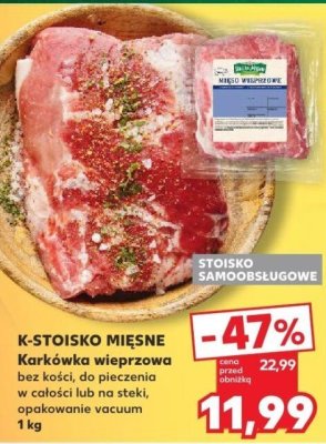 Karkówka wieprzowa bez kości  promocja w Kaufland